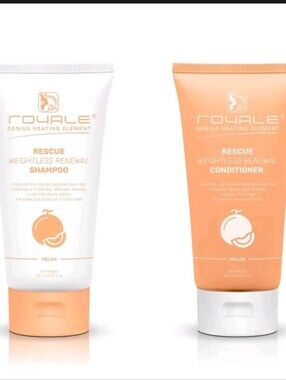 Royale-Rescue Weightless Renewal Melon Shampoo & Conditioner (Peach/White)